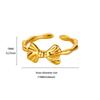 Light Luxury Niche Design Bow Open Ring, New Trendy Index Finger Ring, High-end Element Ring Ring, Ring Woman