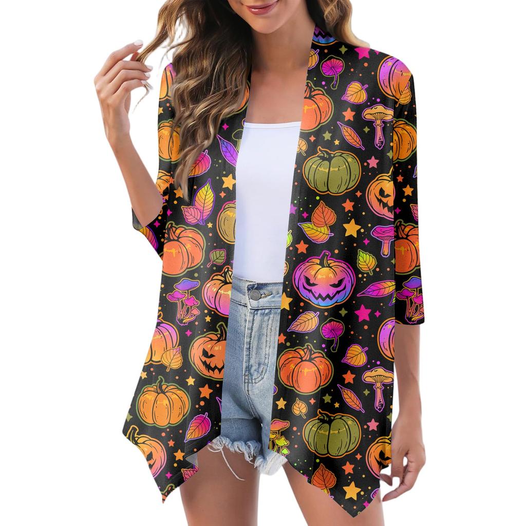 Women's Fashion Casual Cozy Halloween Cardigan Jacket