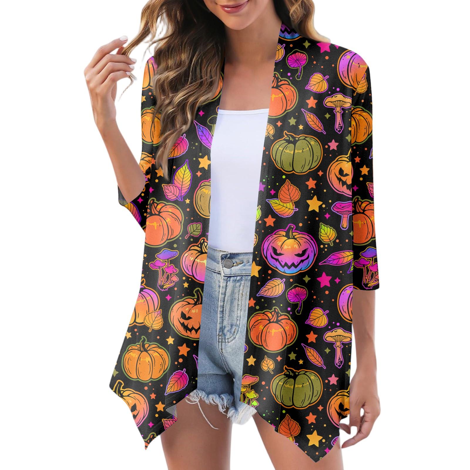 

Женский модный повседневный уютный кардиган-жакет на Хэллоуин XL киноварь