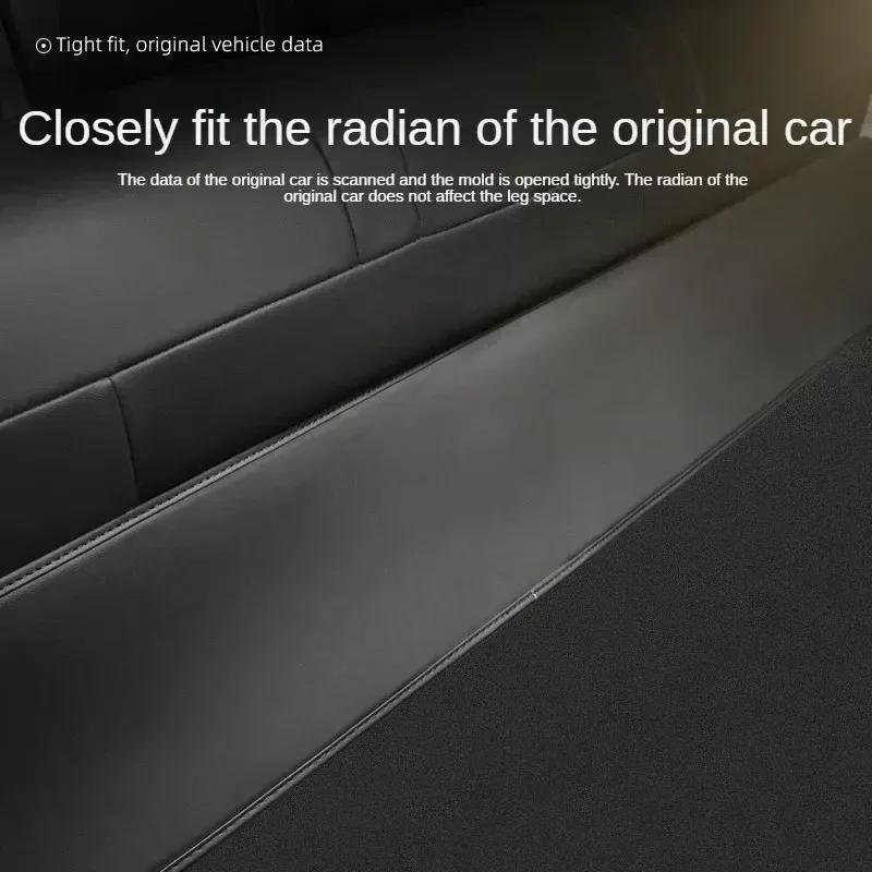 Rear Seat Lower Protective Mat for Tesla Model 3 Y Full Surround Cushion Protector Anti-Dirty Kick Pad Leather Car Accessories