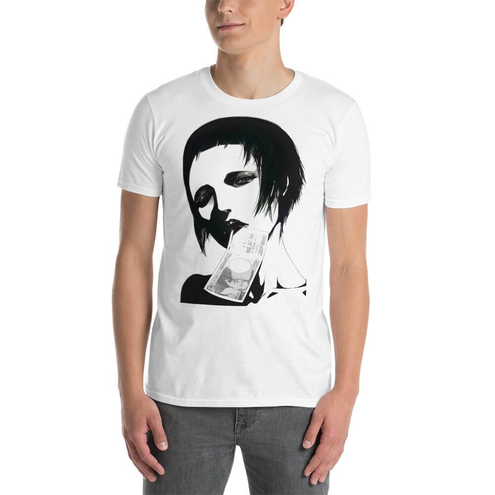 Anime Goth Dívka Peníze Gotické Unisex Tričko s Krátkým Rukávem