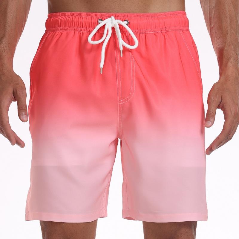 GD summer new men's shorts fashion vacation pants men's four corners milk silk lining