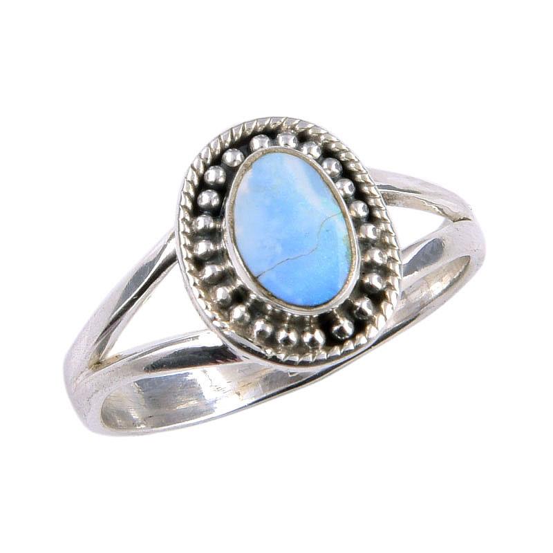 Natural Australian Opal Gemstone 925 Solid Sterling Silver Ring Size 8.5 n3j23
