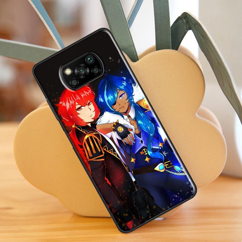 Kaeya and Diluc Genshin Impact Case For Xiaomi Mi 11 Lite 9T 10T 11T Pro POCO X3 Pro X3 GT F1 F2 F3 M4 M3 Pro Case Cover