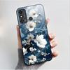 Case For ZTE Blade A53 BladeA53 Pro Casing Luxury Fashion Butterfly Flowers Black Soft TPU Silicone Protective Cover Phone Shell