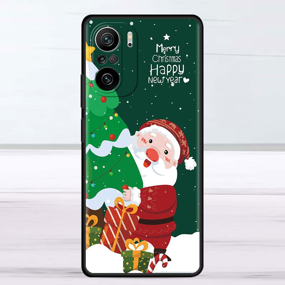 Snowman Christmas Case For Xiaomi Redmi Note 11 10 9S 9 K40 Pro 7 8 9A 9C 8T 9T 10C 10Pro Silicone Phone Shell