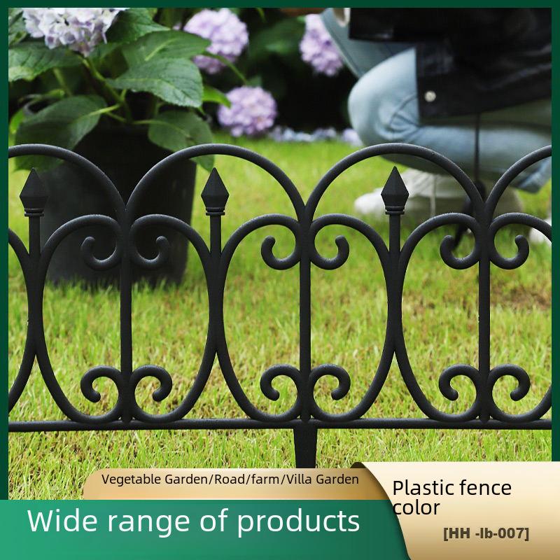 European-Style Plastic Garden Fence - Decorative & Practical Garden Border Fence