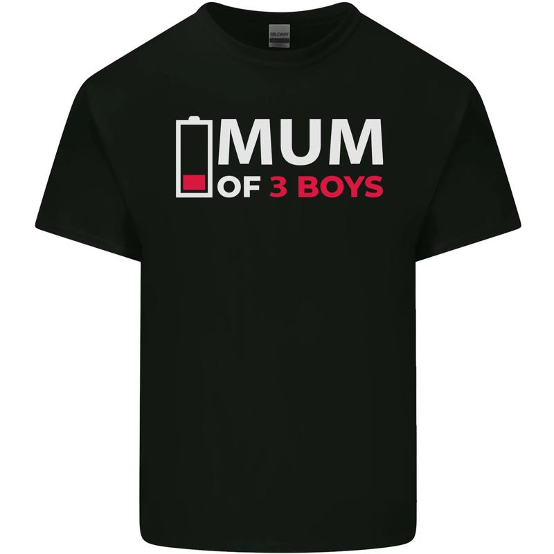 

Mom 3 Kids Funny Mother s Day Cotton Mens T-Shirt - Men s Summer Cotton Graphic Tee S разноцветный