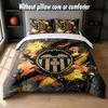 Valencia FC Design Bed Bedding Set 1 Duvet Cover + 2 Pillowcases Soft Breathable Household Bed Linens