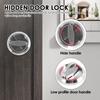 New Recessed Door Lock 304 Stainless Steel Hidden Recessed Cup Door Handle Keyless Recessed Door Pull for Bathroom Bedroom