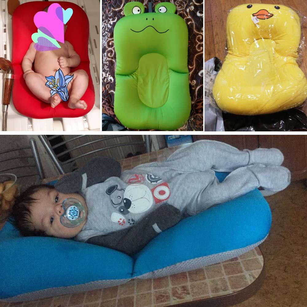 Baignoire Bébé Orchestre Bébé Baignoire Oreiller Portable Coussin De Bain Bébé, Tapis De Bain Support Bain Bébé 0-12 Mois Sécurité