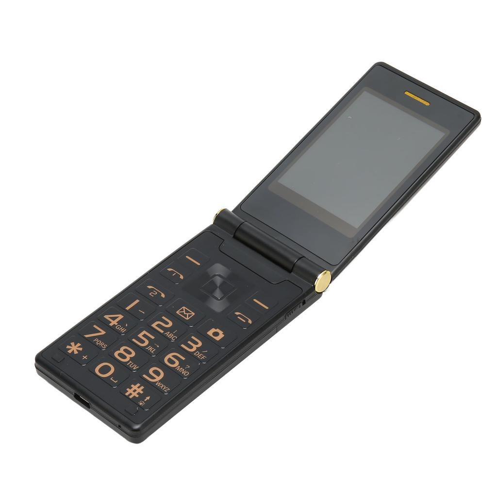 Senioren-Handy 3 Zoll Doppelbildschirm 2G Klappstil Dual-SIM-Steckplätze 5900mAh Entsperrtes Handy für