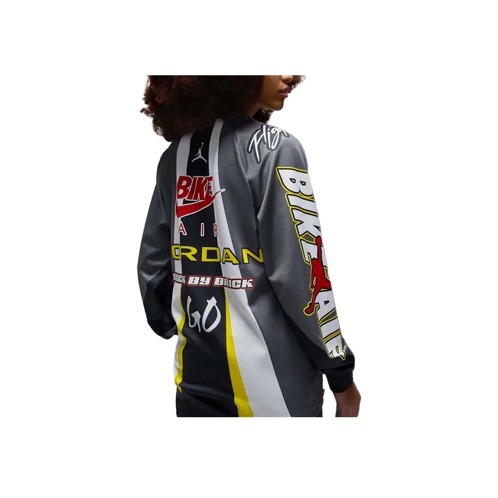 Jordan X Nigel Sylvester Collaboration SS25 Comfortable Simple Fashion Long Sleeve T-Shirt Domestic Version Unisex Tops Gray HQ1730-068