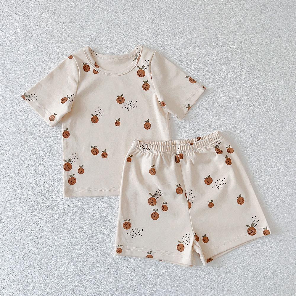 XG Kids' Summer Cotton Pajama Set - Short Sleeve Homewear for Children