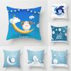Good Night Moon Lamb Pillow Cover Living Room Sofa Cushion Cover Home Decor