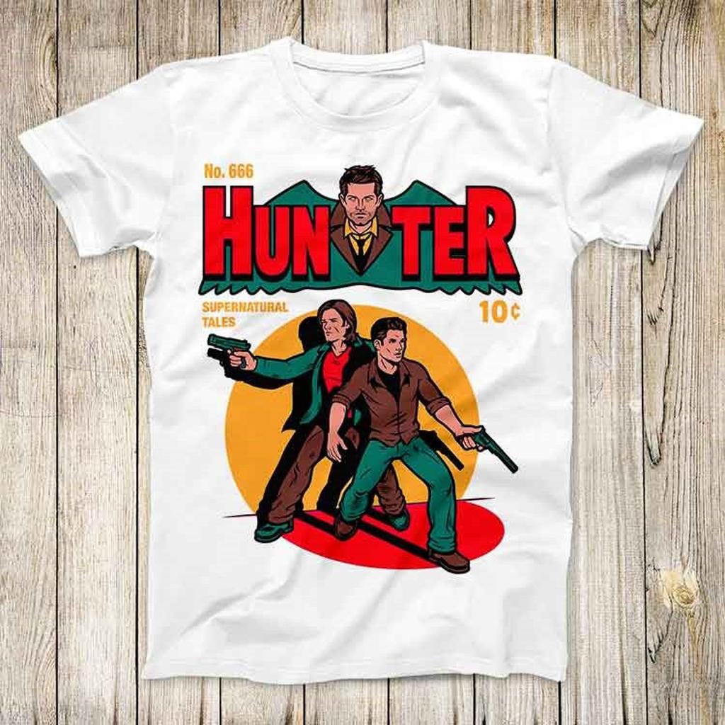 Hunter Comic Super Cool Cartoon Design Tee Supernatural 10c Retro Fashion Funny Top Gift Unisex T-Shirt 2749