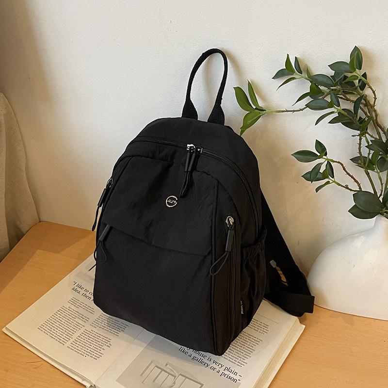 Schoolbag Simple and Lightweight Oxford Cloth Large-capacity Backpack Fashionable New Breast Bag Casual Schoolbag Versatile Travel Backpack Bag