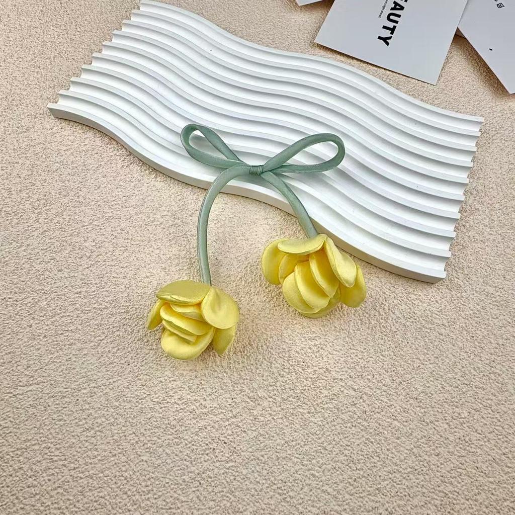 Pinces à cheveux et attaches florales bouton de rose de style coréen, sacs de vêtements et accessoires