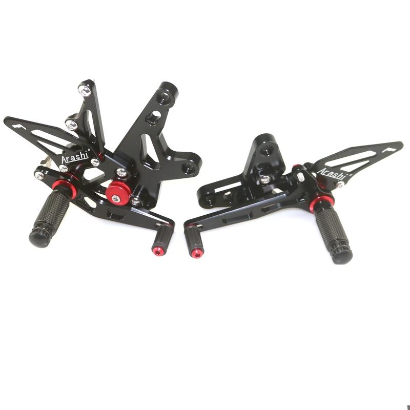 ARASHI Motorcycle Front Foot Pedal Foot Rset Foot Pegs Rear Set Rearset For KAWASAKI NINJA400 Z400 EX400 2018-2023