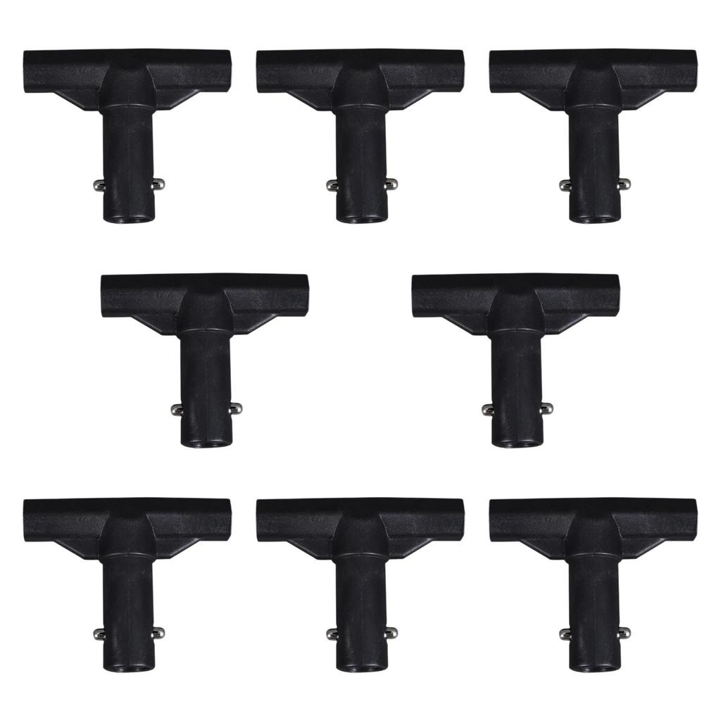 8x Trampoline T Tube Connector Reusable Fittings Sleeves Replacement Protector Lightweight Pole End Caps for Outdoor Workout