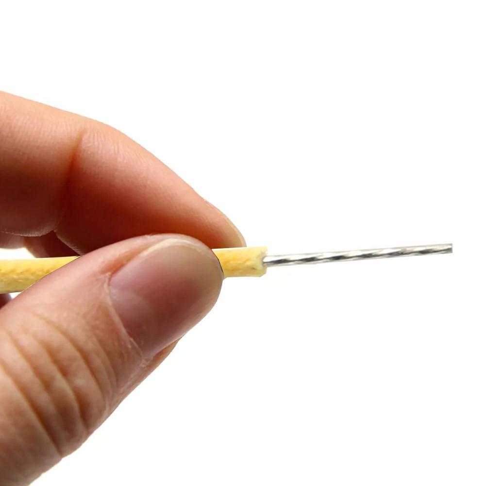 

Провод для гитары PushBack из ткани, предварительно луженый гитарный кабель, провод для гитары в винтажном стиле жёлтый