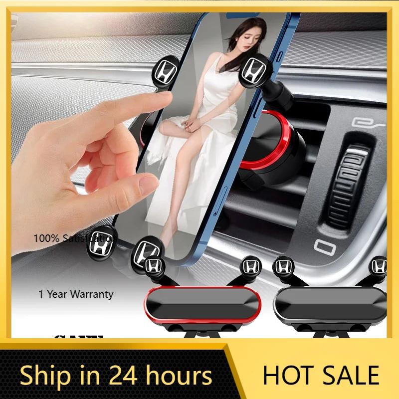 2025 Hot Gravity Car Phone Holder Air Vent Clip Navigation Stand Phone Support For Honda Civic Fit City Cry Accord CB500 Cb650r