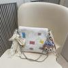 Spring color large-capacity tote bag women's new fashion retro shoulder commuter bag chain bucket bag