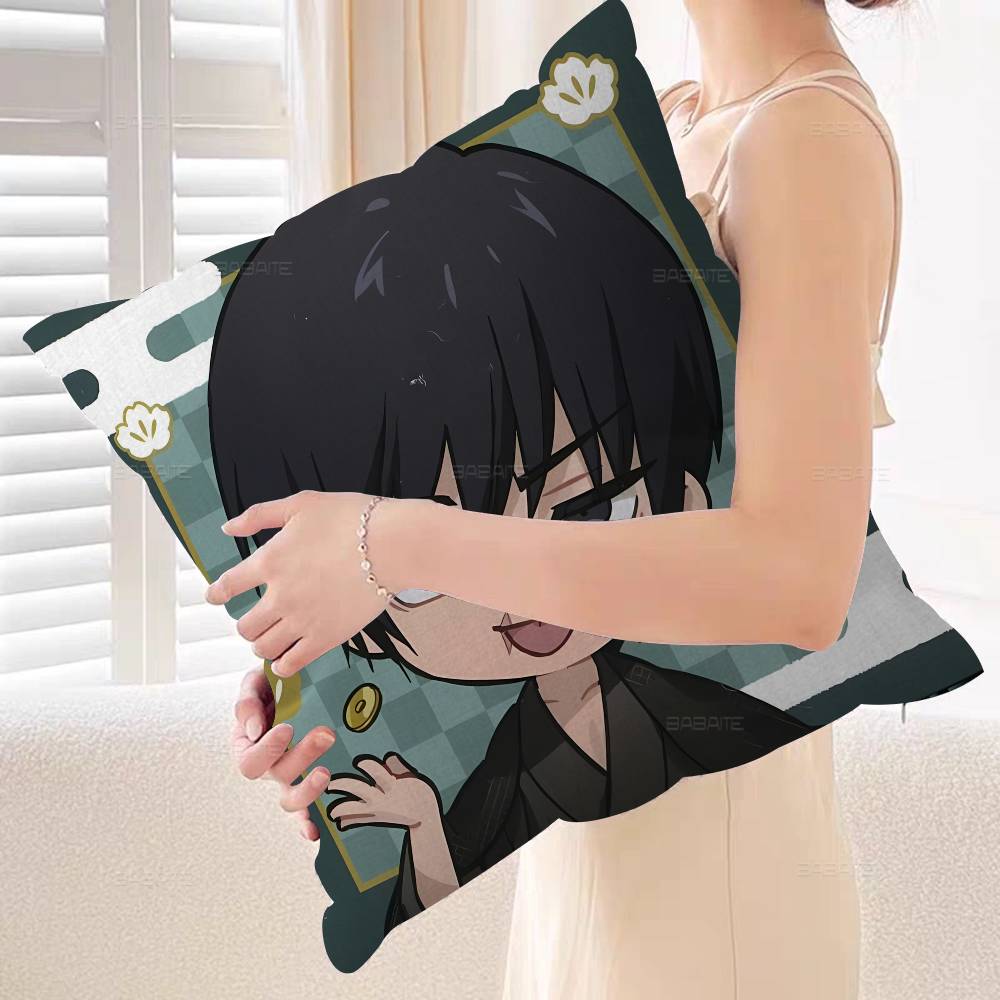Anime Toji Fushiguro Cushion Cover Pillowcase Upholstery Sofa Throw Pillow Home Decor Pillowcas
