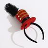 Vintage Fascinator Hats Headband Circus Ringmaster Costumes Mini Top Hat Feather Cap Headpiece for Halloween Tea Party Props