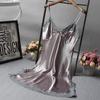 Sexy Home Dress Ladies for Women Silk Satin Lace Nightdress Skirt Nightwear Sleepwear