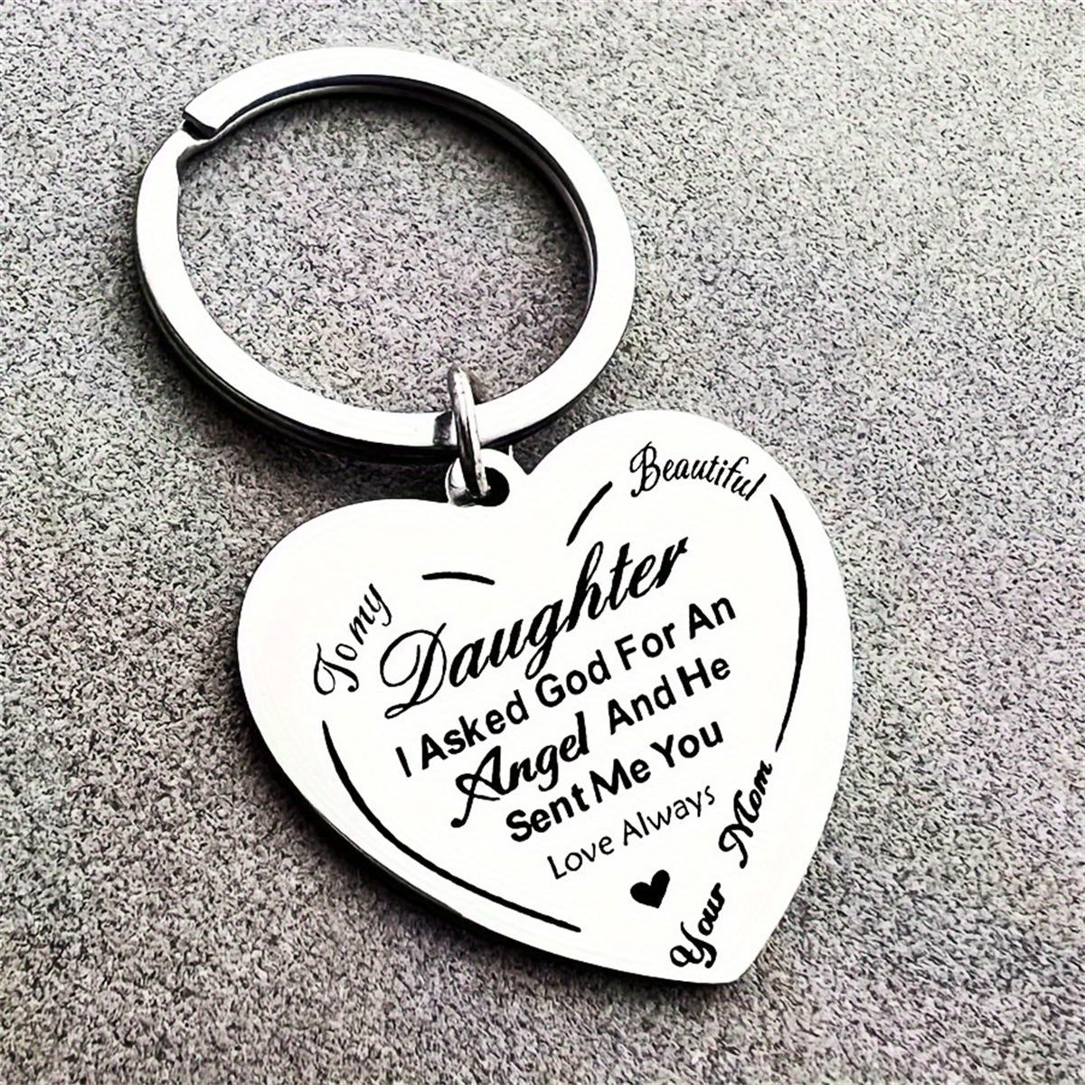 Stainless Steel Heart Keychain Pendant - Eternal Design, Durable Small Gift серебряный