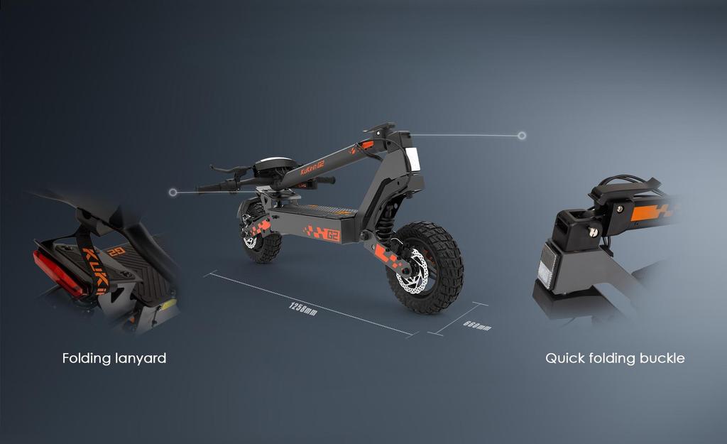 KuKirin G2 Elektrická koloběžka 10" 800W Motor 48V15Ah Baterie 45km/h Max. rychlost 55km Max. dojezd