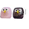 Exquisite Cute Small Owl Ornaments Table Decor Animal Owl Crafts Glass Sculpture Owl Figurines Desktop