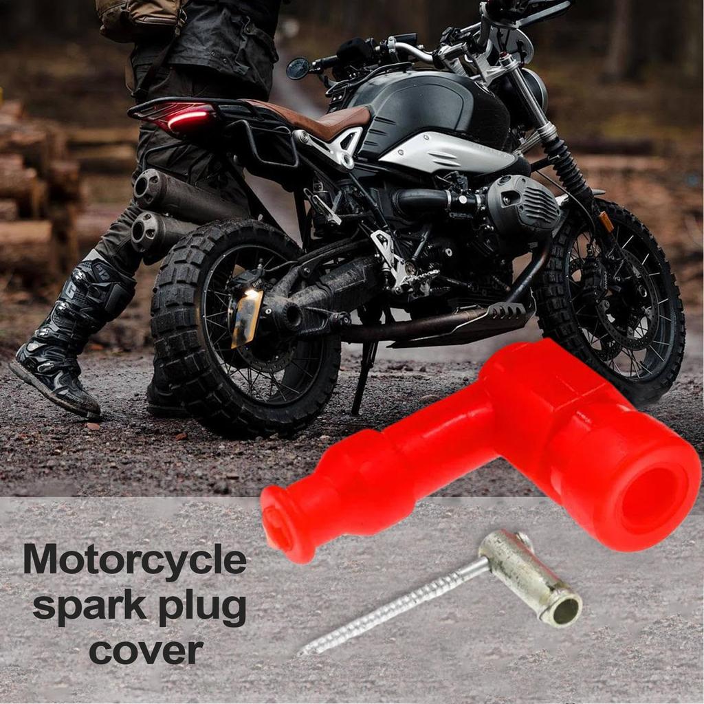 Ketunedi Motorcycle Spark Plug Boots, Motorcycle Spark Plug Cap | Motorcycle Supplies Waterproof Rubber