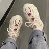 Strawberry dad shoes student versatile casual sports little white shoes ins trendy women's shoes retro Hong Kong style shoes