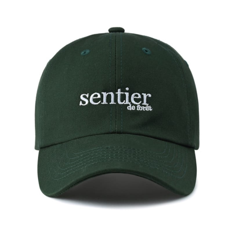 SENTIER Signature Lettering Ball Cap (DEEP GREEN)