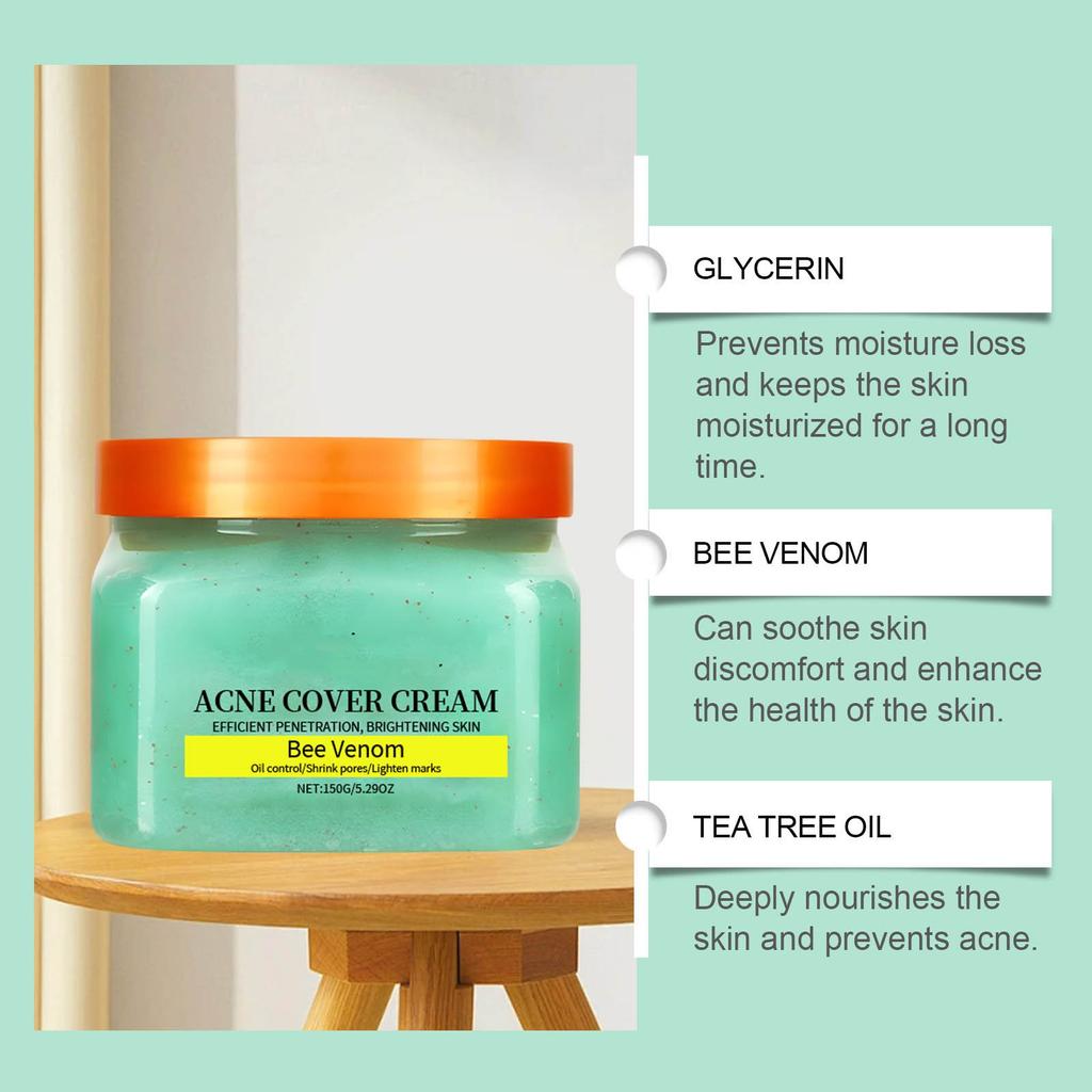 2PCS Acne-clearing Cream, Oil-control, Hydrating, Moisturizing, Balancing Skin, Refining Pores, Acne-clearing, Moisturizing Skin Care Cream