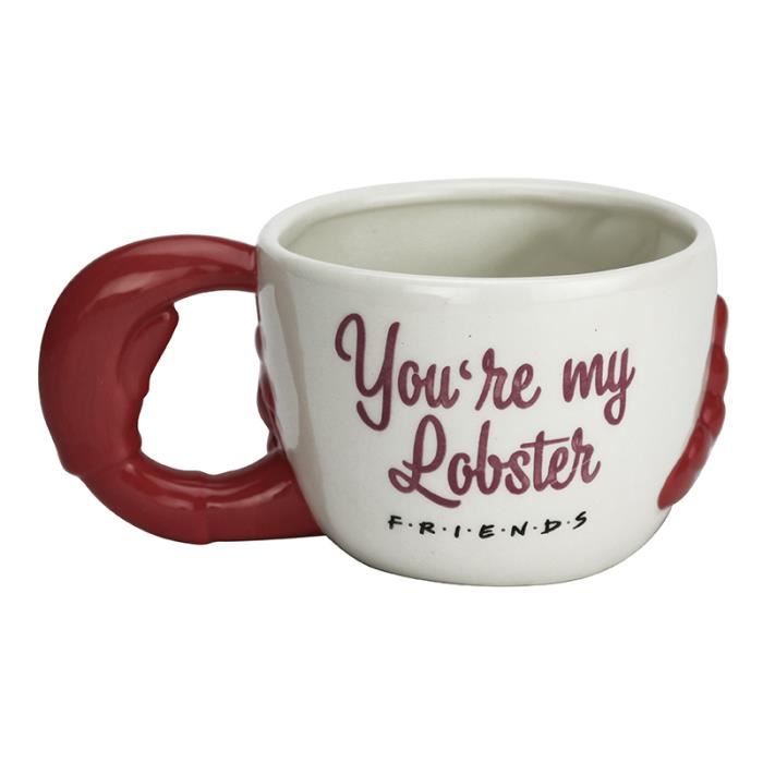 Mug 3D - ABYSTYLE - Friends - Homard - 500 ml - Céramique rouge