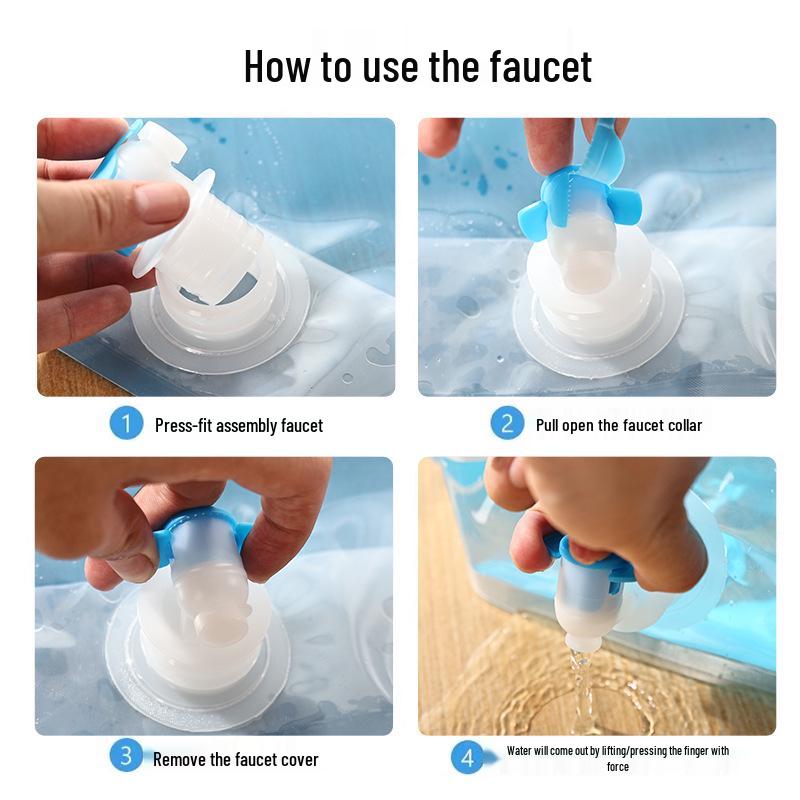 Large Capacity Portable Folding Water Bag for Outdoor Travel and Camping