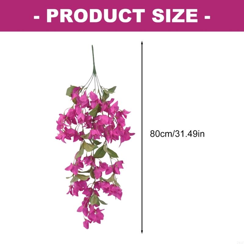 Artificial Flower Wall Hanging, Cascading Bougainvillea Accent for Wedding Display, Photo Area and Indoor Home Use