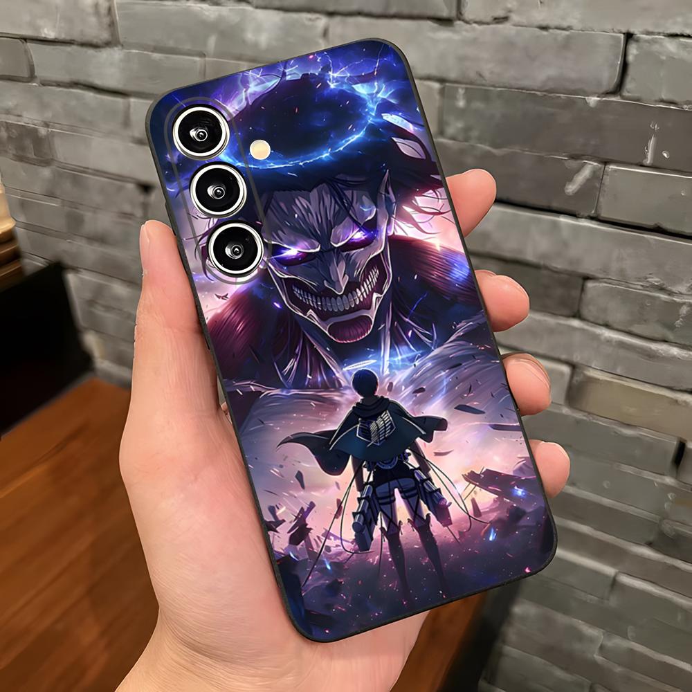 A-Attack On Titan Anime Phone Case For Samsung S26 S25 Plus S20 S20 Plus S22 Ultra S23 FE S21 Plus S21 Ultra Soft Cover