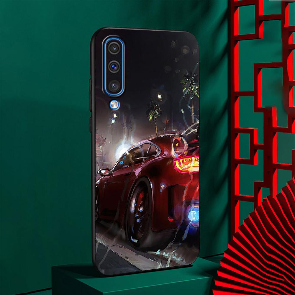 Car Cool Case for Samsung Galaxy A50 A10 A70 A30 A20s A20e A40 A10s A10e A90 5G A30s A60 A20 TPU Black Phone Cover A51 A52 Coque