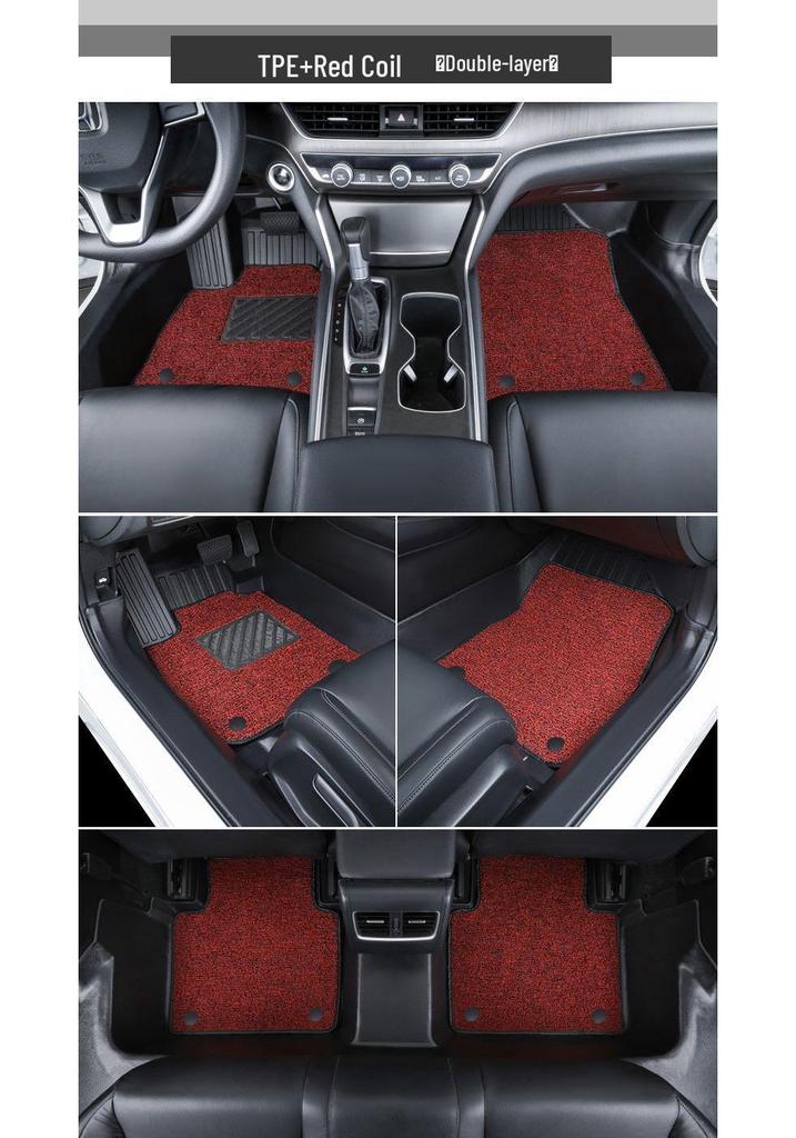 TPE Floor Mats for Highlander, RAV4, CRV, Accord, Civic, Corolla, Levin - 6D Door Sill Package