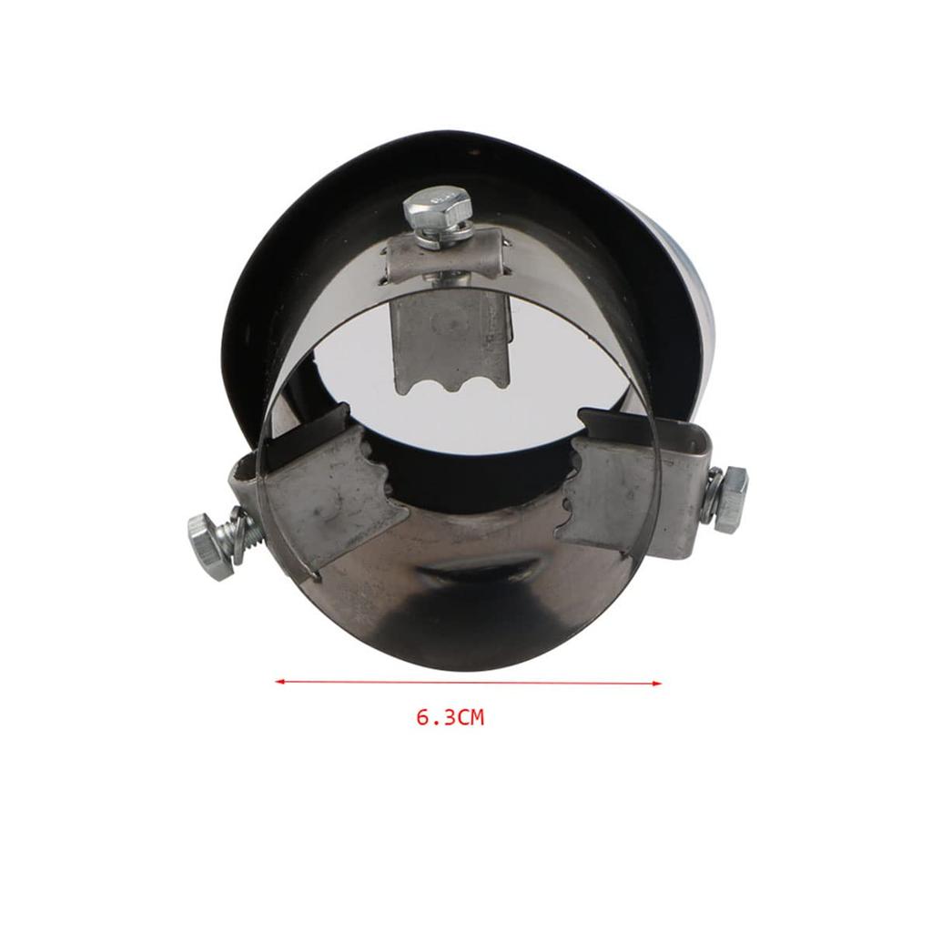 Beiwoer Universal Muffler Cutter, Titanium Grilled Style, Round Type, Downward, Exhaust Pipe, Mini Car,