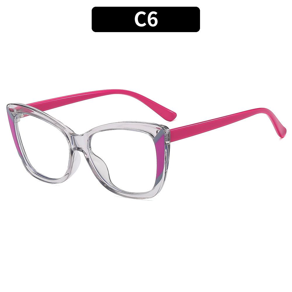 Neues Design Transparenter quadratischer Rahmen Photochromie Lesebrille Damen Blaulichtfilter Weitsicht Rezeptbrille 0~+600