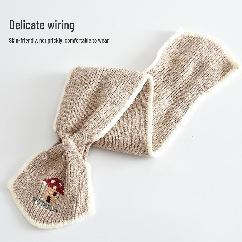 Kids' Knit Hat & Scarf Set: Windproof, Warm, Ear-Protective Accessories