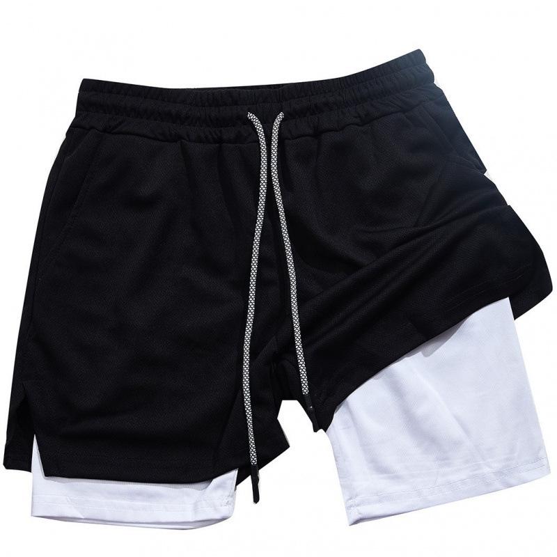 Summer Men's Casual Running Shorts - Multi-Pocket, Double Layer, Plus Size Fitness