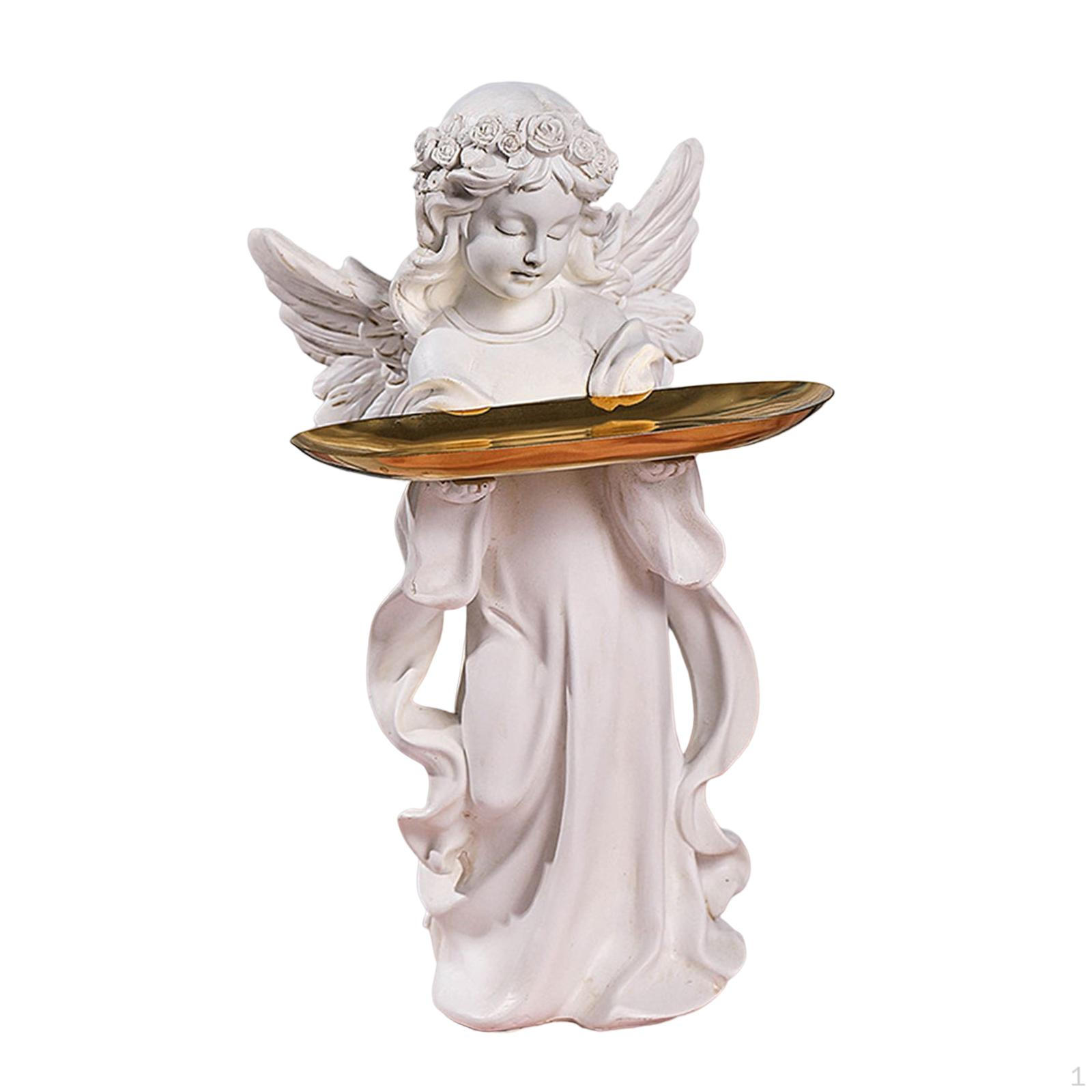 

Statue Storage Tray Resin Figurine Desk Organizer Key Holder Candy for Entryway Apartment