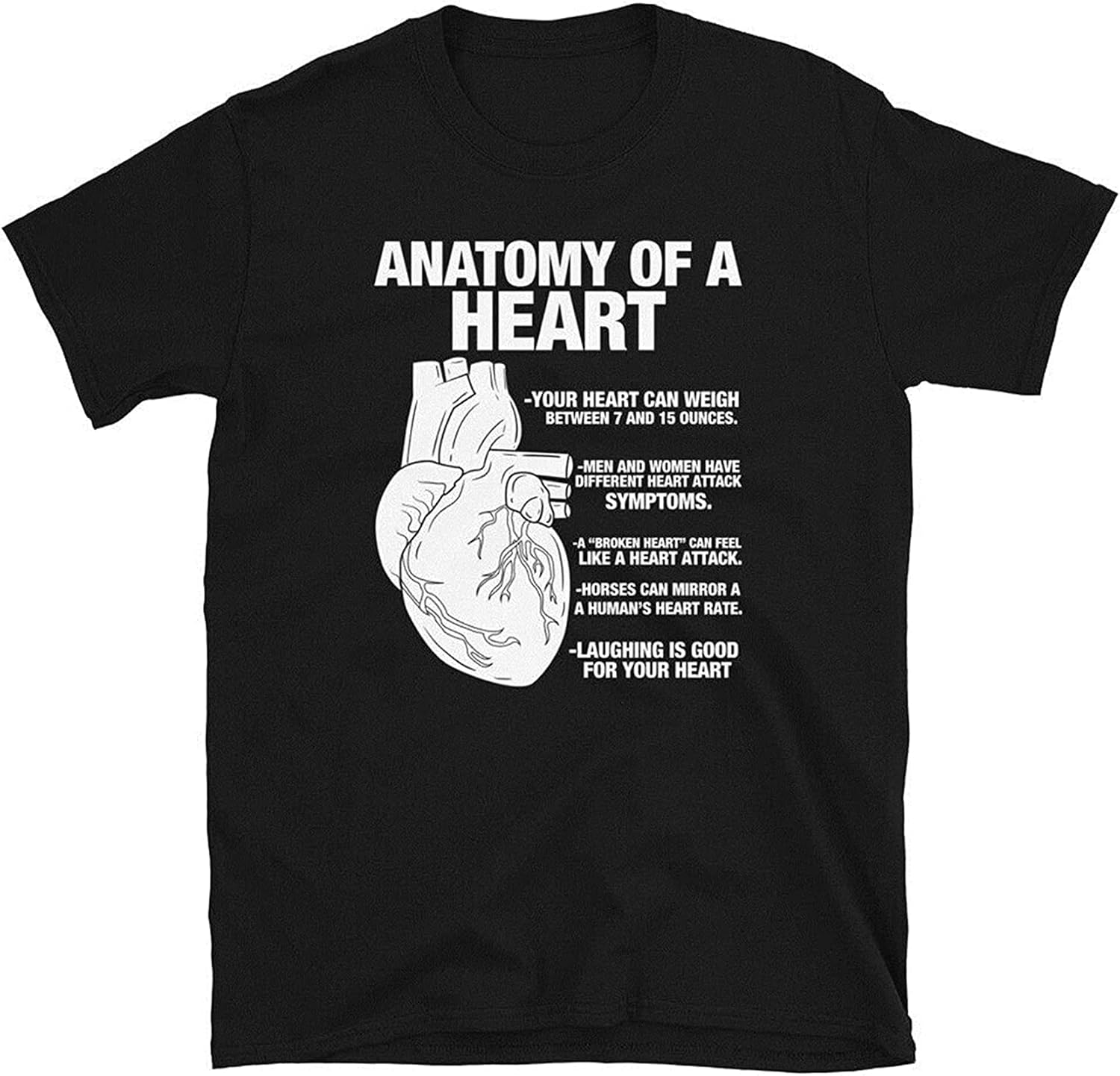Anatomy of A Heart Human Anatomical Cardiologist Men T Shirt BlackBlackchristmas t Shirts Mens Size XL чёрный