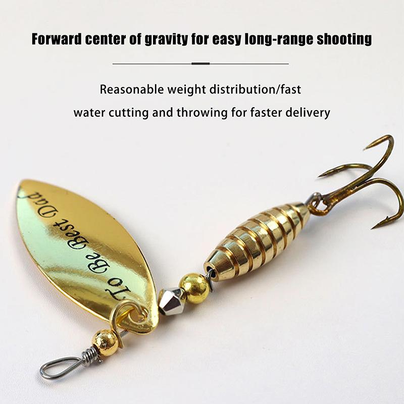 5/10 Buc/Cutie Momeli Spinner Paiete cu Ancore Triplă Lingură Metalică Momeală Tare pentru Pescuit Cu Cutie pentru Articole de Pescuit Cadou de Ziua Tatălui